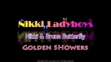 Nikki Montero and Bruna Butterfly Golden Showers