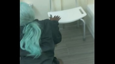 Pissing in her booty for acting up