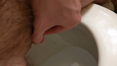 Stroking my ftm cock as I piss