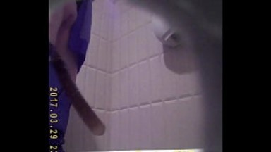 Spy on girls in the toilet, looking at their shaved vaginas (Pussy Collection 4)